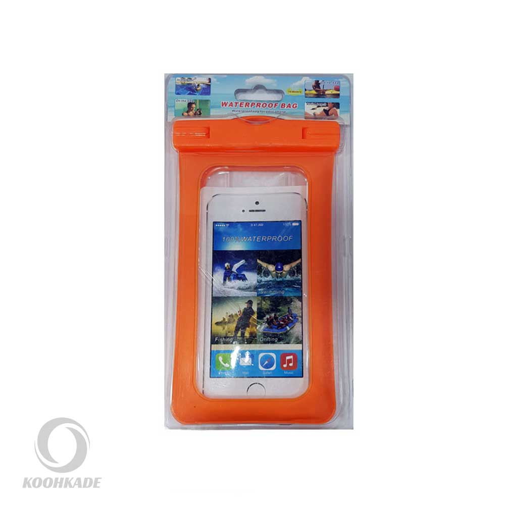 کیف کاور ضدآب گوشی رنگ نارنجی