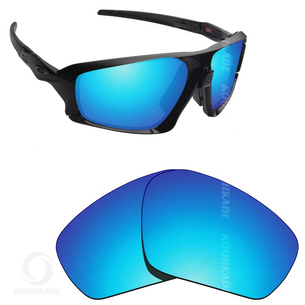 عینک OAKLEY تک لنز FIELD JACKET Black blue lens