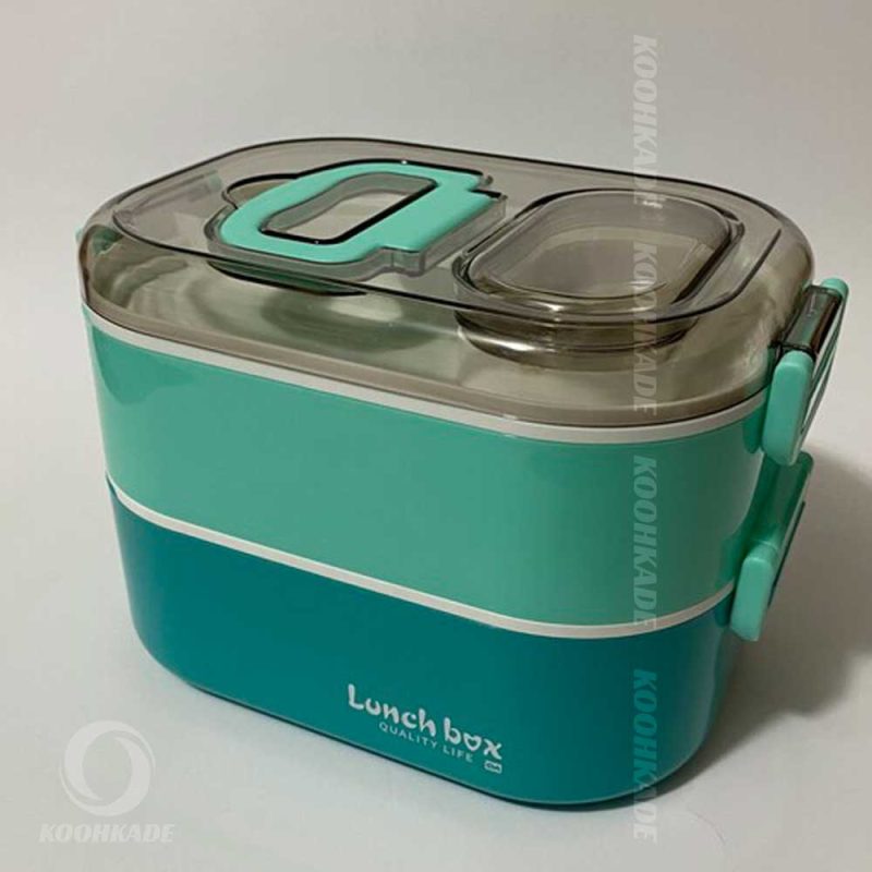 ظرف غذا دوطبقه lunchbox750ml