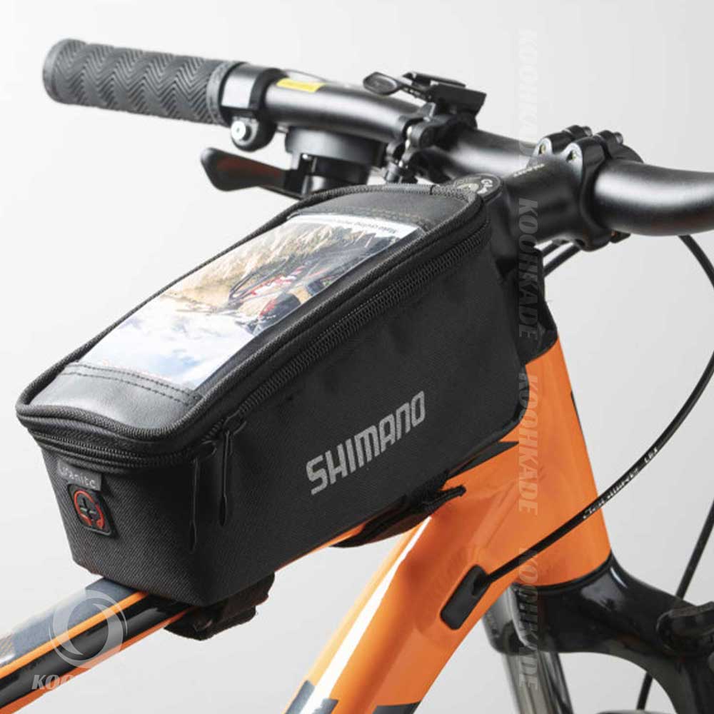 کیف زیرزین خورجینی دوچرخه shimano | کیف جا موبایلی خورجینی شیمانو | کیف خورجینی شیمانو | خرید کیف جا موبایلی خورجینی |‌کیف جا موبایلی خورجینی دوچرخه | کیف جا موبایلی خورجینی موتوری