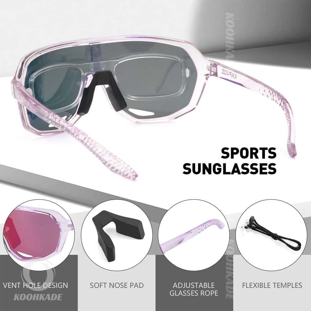 عینک 2 لنز KAPVOE K63-13 مدل PINK | خرید عینک کوهنوردی | عینک ورزشی زنانه | قیمت عینک دوچرخه سواری | عینک طبیعتگردی | خرید عینک ورزشی | عینک اسپرت | الارز
