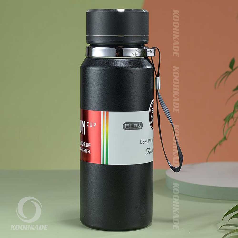فلاسک VACUUM CUP GM حجم 1000ML| خرید تراول ماگ 800میل | قیمت تراول ماگ چایی خوری | تراول ماگ استیل 800میلی | قیمت تراول ماگ | فلاسک استیل | کوهکده