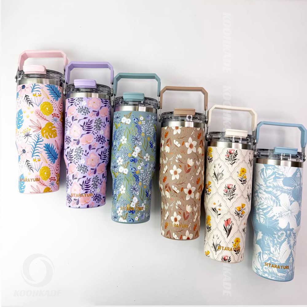 تراول ماگ FLOWER SITARAYURI حجم 900ML| خرید تراول ماگ دسته دار | تراول ماگ 600 میل تایسو | خرید تراول ماگ 600 میل | تراول ماگ دسته دار | تراول ماگ