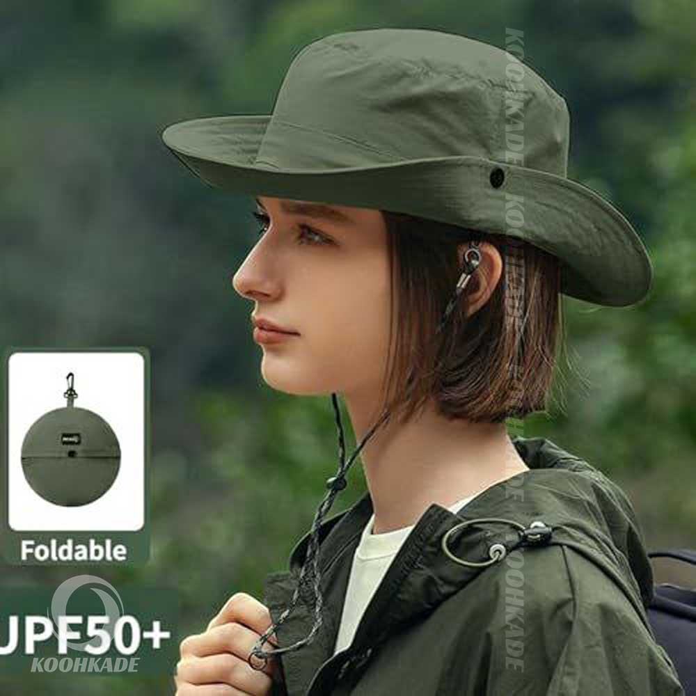 کلاه آفتابی جمع شو XMZ251| خرید کلاه تاشو | کلاه مناسب ماهی گیری | کلاه تاشو | قیمت کلاه تاشو گرد | کلاه کیفی | خرید کلاه تاشو مناسب طبیعتگردی | کوهکده