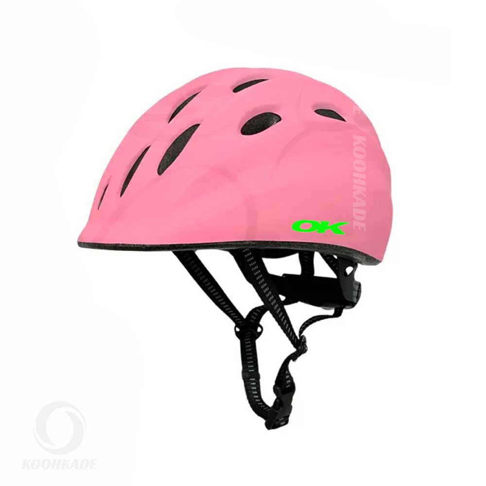 کلاه دوچرخه بچگانه OK| خرید کلاه دوچرخه بچه گانه | کلاه دوچرخه اورلورد طرح رنگارنگ | کلاه قناری دوچرخه سواری | کوهکده