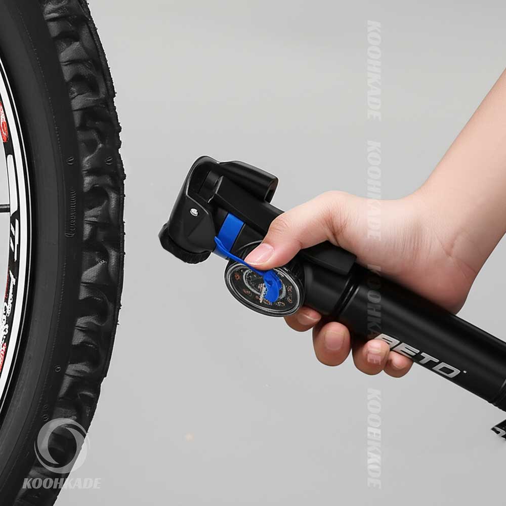 تلمبه دوچرخه BETO مدل CRH-030PG | لوازم دوچرخه | تلمبه دوچرخه | BETO | دوچرخه | Mini air pump | تلمبه بتو | هانر | فروشگاه لوازم دوچرخه